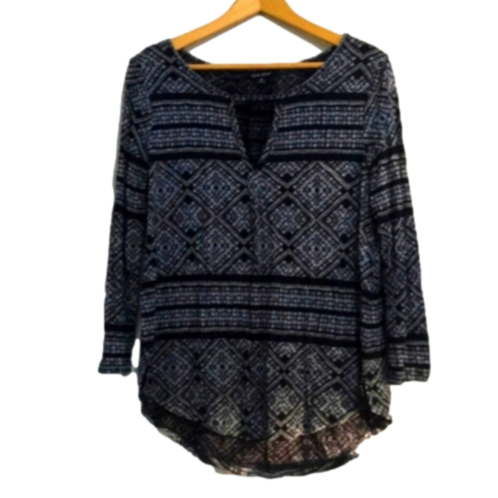 Lucky Brand Navy Blue Tunic Sz M